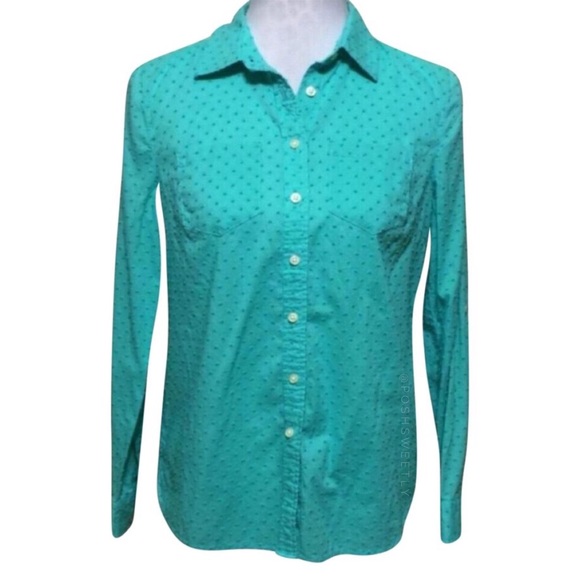 Talbots Tops - Talbots Swiss Dot Button Down Shirt